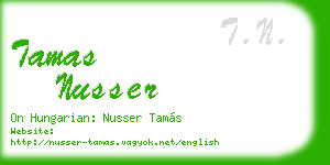 tamas nusser business card